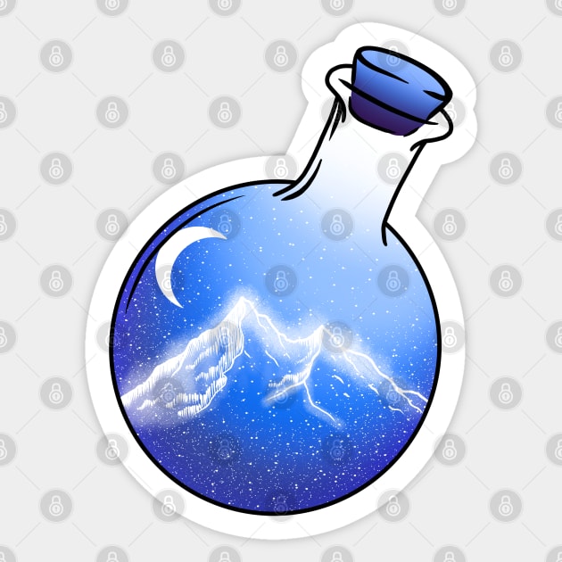 Magic bottle 2 Sticker by Miruna Mares